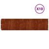 vidaXL Krawężnik do trawnika 10 pcs 25 x 103 cm Stal kortenowska