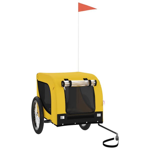 vidaXL Przyczepka rowerowa dla zwierząt, tkanina Oxford i żelazo