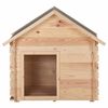vidaXL Buda dla psa, 95x75x100,6 cm, lite drewno sosnowe, 14 mm