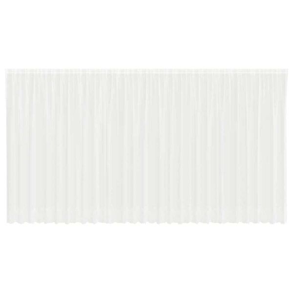 vidaXL Firanka Koronkowa z zasłonami Biały 200 x 750 cm Poliester