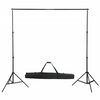 vidaXL Zestaw studyjny z lampami, parasolkami, tłem i blendami