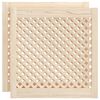 vidaXL Drzwiczki do szafki, z kratką, 2 szt., 59,5x61,5 cm, sosnowe