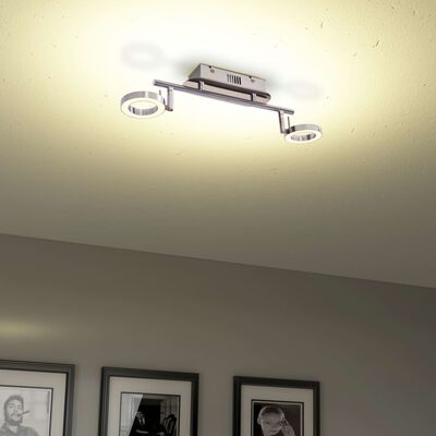 vidaXL Lampa sufitowa/ścienna LED z 2 diodami, ciepłe białe światło