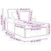 vidaXL Chaise Lounge z Fartuszkiem R&oacute;żowy 91 x 157 x 91 cm tkanina