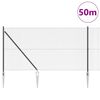 vidaXL Słupek ogrodzeniowy. Szary 50 x 1,4 m (siatka 12 x 12 mm)