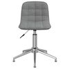 vidaXL Obrotowe krzesło biurowe, jasnoszare, obite tkaniną