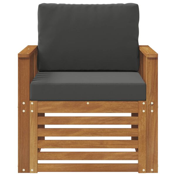 vidaXL Zestaw sof na zewnątrz Lite drewno akacjowe i poliester