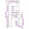 vidaXL Highboard z szufladą Stare drewno 69,5 x 34 x 180 cm