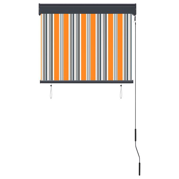 vidaXL Roleta zewnętrzna, 80x250 cm, żółto-niebieska