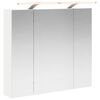 vidaXL Szafka z lustrem do łazienki z p&oacute;łką Biały 80 x 14.5 x 70 cm