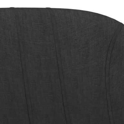 vidaXL Krzesła barowe, 2 szt., czarne, tapicerowane tkaniną