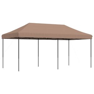 vidaXL Składany namiot imprezowy typu pop-up, brązowy, 580x292x315 cm