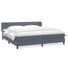 vidaXL Ł&oacute;żko typu Box Spring z materacami Ciemnoszary 180x220 cm