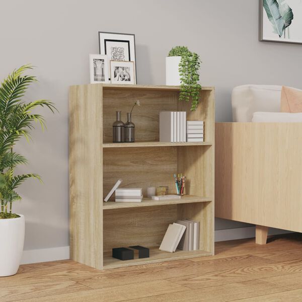 vidaXL Szafka wisząca, dąb sonoma, 69,5x32,5x90 cm