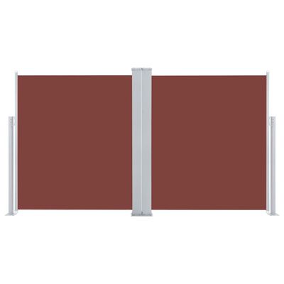 vidaXL Zwijana markiza boczna, brązowa, 140 x 600 cm