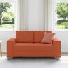vidaXL Sofa dwuosobowa czerwono-pomarańczowa 160x77x82 cm Tkanina sztruksowa
