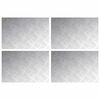 vidaXL Stopień 4 szt. 60 x 40 cm Srebrny Aluminium Prostokątny