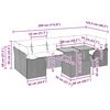 vidaXL Zestaw Sof na Ogr&oacute;d z przechowywaniem 8 pcs Czarny Polirattan