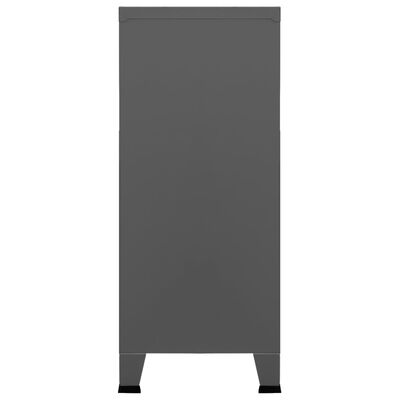 vidaXL Industrialna szafka, antracytowa, 90x40x100 cm, stalowa