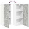 vidaXL Szafka wisząca z drzwiami Riga Betonowy szary 40 x 31 x 100 cm