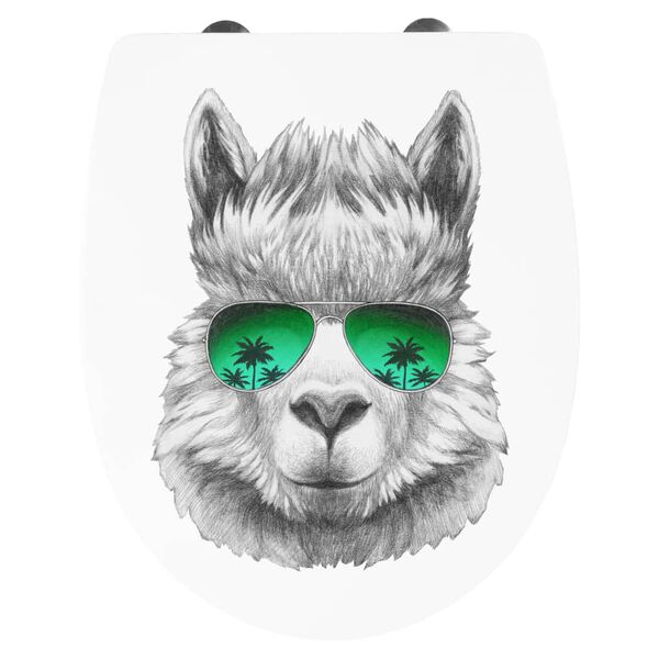 CORNAT Deska WC wolnoopadająca 3D LAMA, tworzywo termoplastyczne