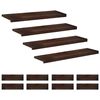 vidaXL Nakładki na schody 12 szt. 90 x 25 x 2 cm Ciemny brąz