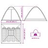 vidaXL Namiot turystyczny, 4-os., moro, wodoszczelny