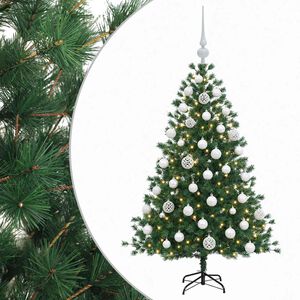 vidaXL Sztuczna choinka z bombką 150 cm 150 LED Ciepła biel