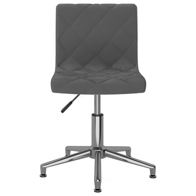 vidaXL Obrotowe krzesła stołowe, 6 szt., ciemnoszare, aksamitne