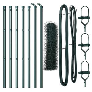 vidaXL Słupek ogrodzeniowy. Zielony