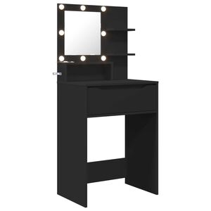 vidaXL Toaletki do sypialni Czarny 80 x 39,6 x 135 cm