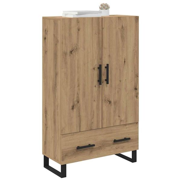 vidaXL Highboard z szufladą Dąb rzemieślniczy 69,5 x 30 x 115 cm
