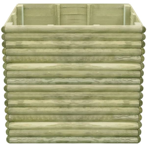 vidaXL Podwyższona donica ogrodowa, 106x106x96 cm, impregnowana sosna