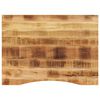 vidaXL Blat biurka, z wycięciem, 100x80x2,5 cm, surowe drewno mango
