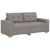 vidaXL Sofa dwuosobowa, taupe, 180x77x82 cm, tkanina