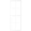 vidaXL Drzwi przesuwne, matowe szkło ESG i aluminium, 76x205 cm, białe