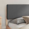 vidaXL Ramka ł&oacute;żka z tapicerowanym wezgłowiem Ciemnoszary 200 x 200 cm