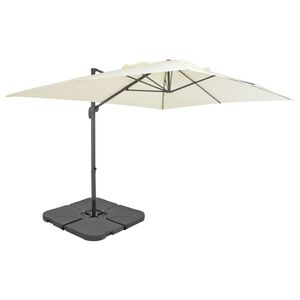 vidaXL Parasol ogrodowy z przenośną podstawą, piaskowy