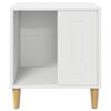 vidaXL Domek dla Ps&oacute;w Biały 44 x 42 x 49 cm Materiał drewnopochodny