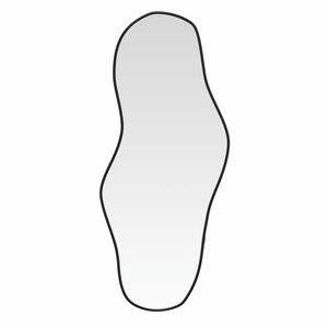 vidaXL Lustro ścienne, czarne, 70x30 cm