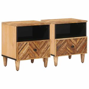 vidaXL Stolik nocny 2 szt. Brązowy 50 x 33 x 60 cm Drewno z mango