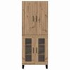 vidaXL Highboard 2 pcs Dąb rzemieślniczy 69,5 x 34 x 180 cm