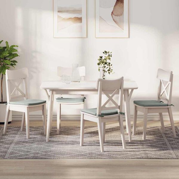 vidaXL Poduszki na siedziska 4 pcs Jasnoszary 40 x 40 x 3 cm Aksamit