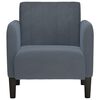vidaXL Sofa Fotel z Podłokietnikami Ciemnoszary 54 cm Aksamit