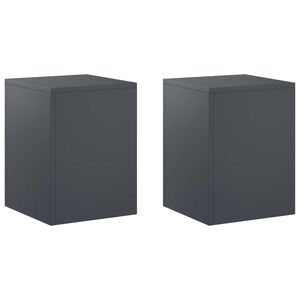 vidaXL Stojak na rośliny 2 pcs antracytowy 30 x 30 x 40 cm