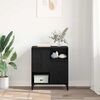 vidaXL Bufet Czarny Dąb 60 x 35 x 70 cm Materiał drewnopochodny
