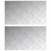 vidaXL Stopień 2 szt. 70 x 40 cm Srebrny Aluminium Prostokątny