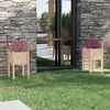 vidaXL Donice ogrodowe, 2 szt., 40x40x70 cm, lite drewno sosnowe