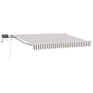 vidaXL Ręczny ramowy zewnętrzny markizowy z LED 3,5 x 2,5 m