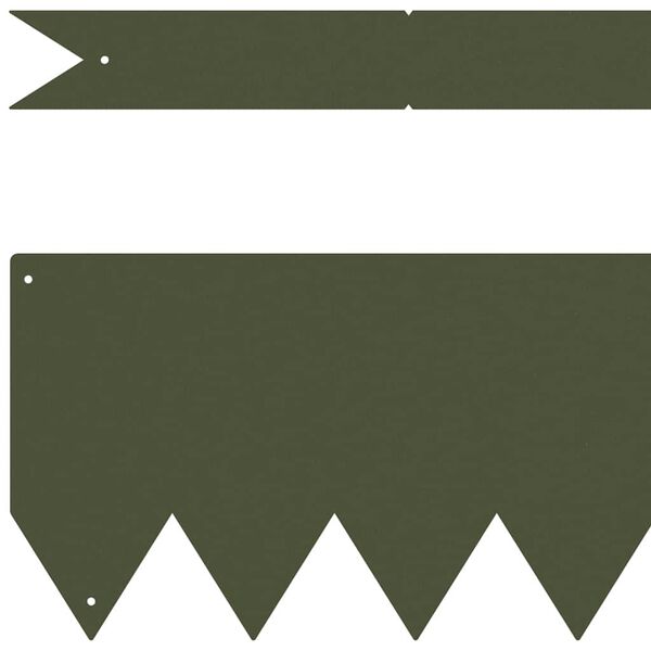 vidaXL Krawężnik do trawnika 10 pcs Zielony oliwkowy